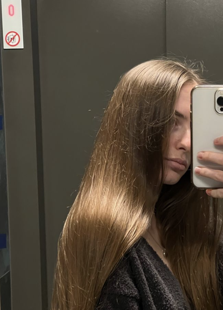 After using AMELINA — smooth healthy hair